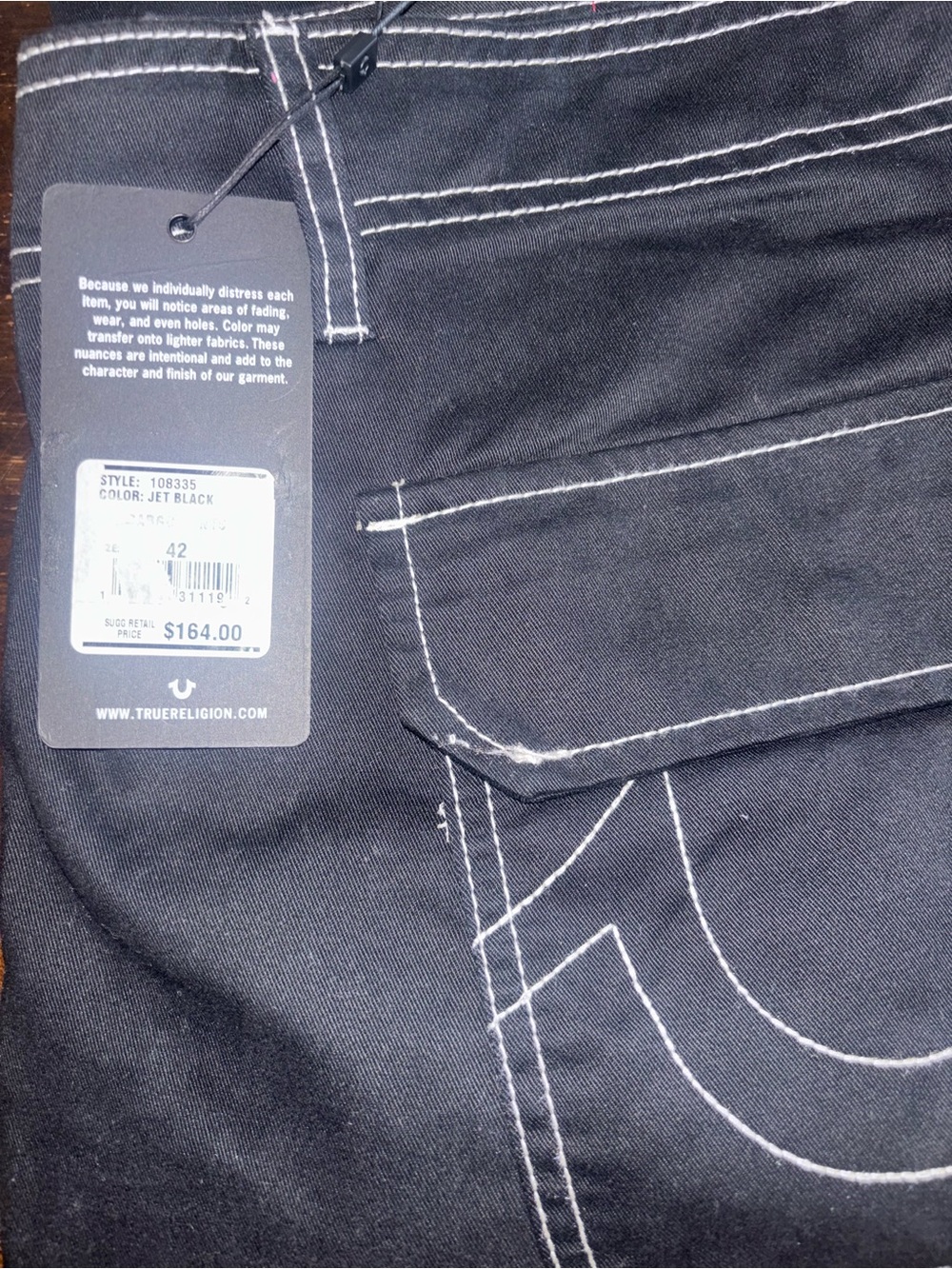 True Religion Men’s Jet Black Jeans